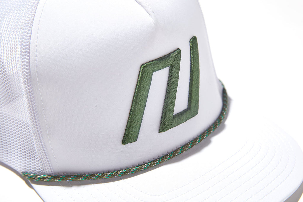 Trucker Rope Hat - White