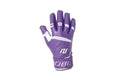 Long Cuff Batting Gloves - Purple/White